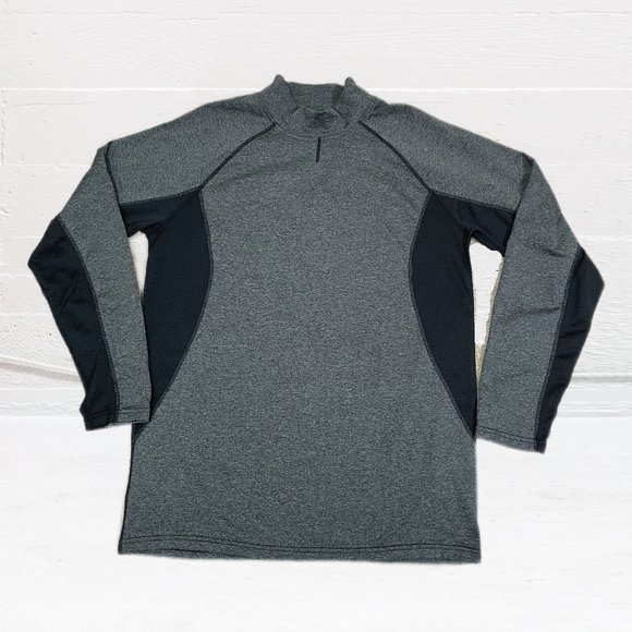 Spyder Men's Active t-shirt Tee long sleeve Size M Stretch Breathable - Picture 2 of 7